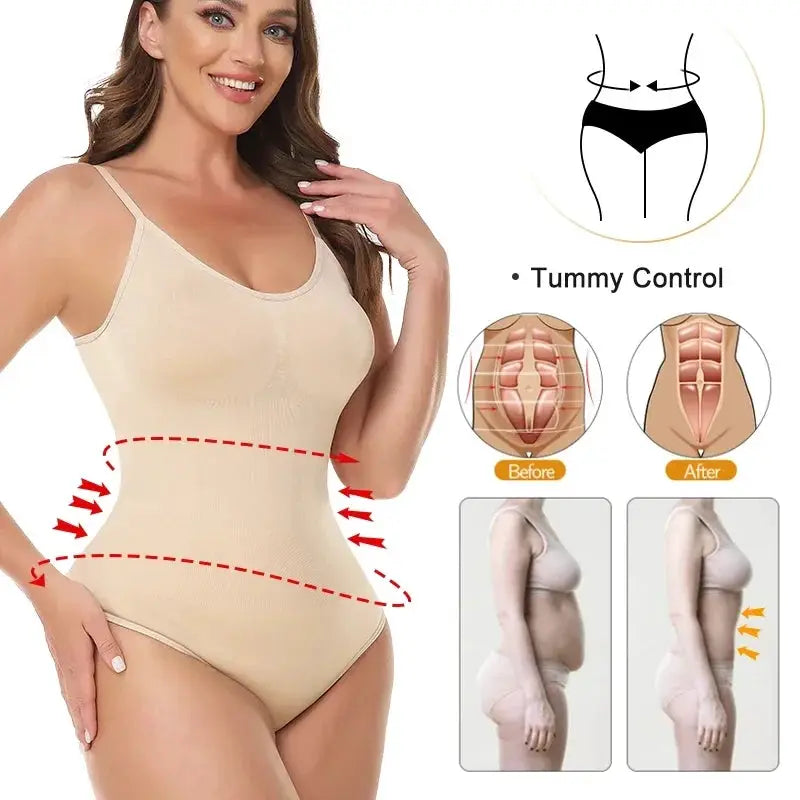 Women Camisole Shapewear Bodysuits Tummy Control Slimming