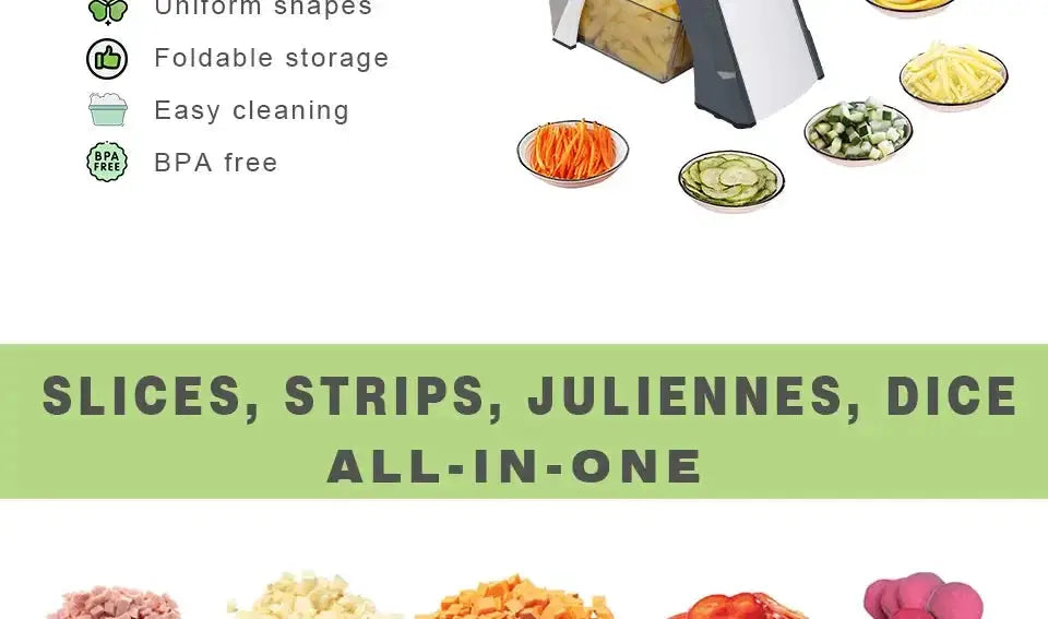 Vegetable Cutter Food Chopper Dicer JS001 Stainless Steel - OurLum.com