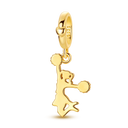 Golden Charm Bead Sterling Silver