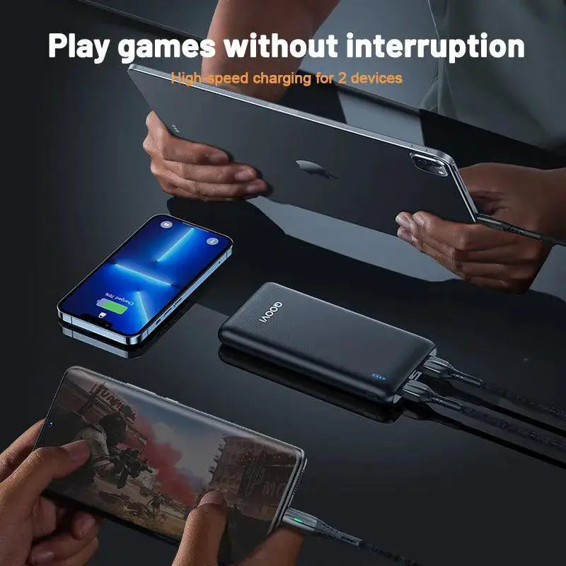 QOOVI Slimline Quick Charge Power Bank Portable Charger