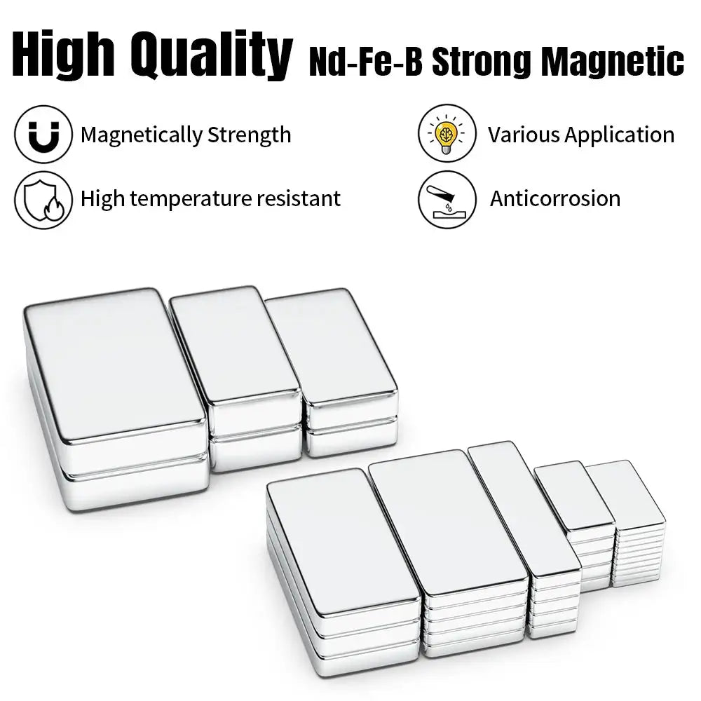 20x10x2 20x10x3mm Powerful Neodymium Magnet Block Super Strong Magnets N35 NdfeB Permanent Magnetic imanes Refrigerator Magnet