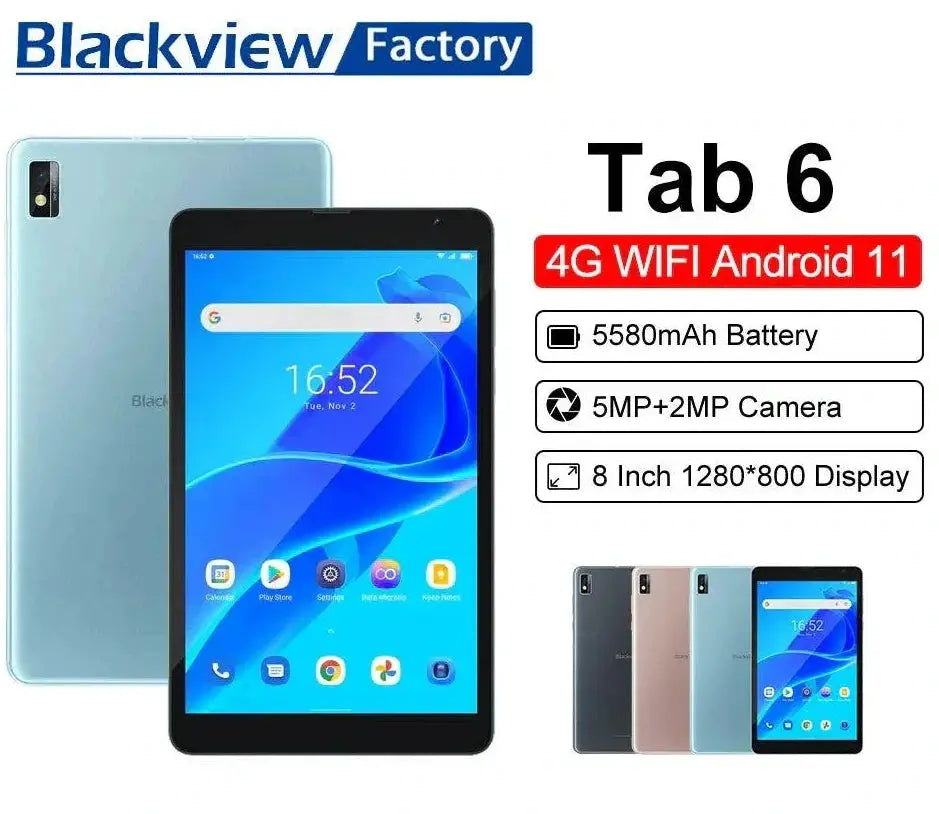 Blackview Tab 6 8 Inch Android 11 Tablet With 4G LTE