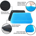 Gel Seat Cushion Summer Breathable Honeycomb Design For Pressure Relief Back Tailbone Pain Home Office Wheelchair Chair Cars
