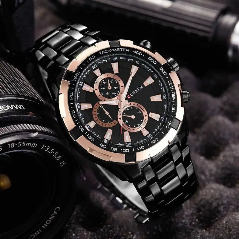 Curren Mens Quartz Watch Stylish Durable Water Resistant
