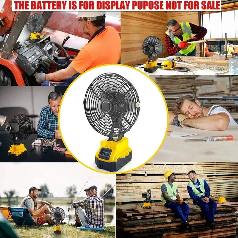 DeWalt Cordless Jobsite Fan for Outdoor Work and Camping