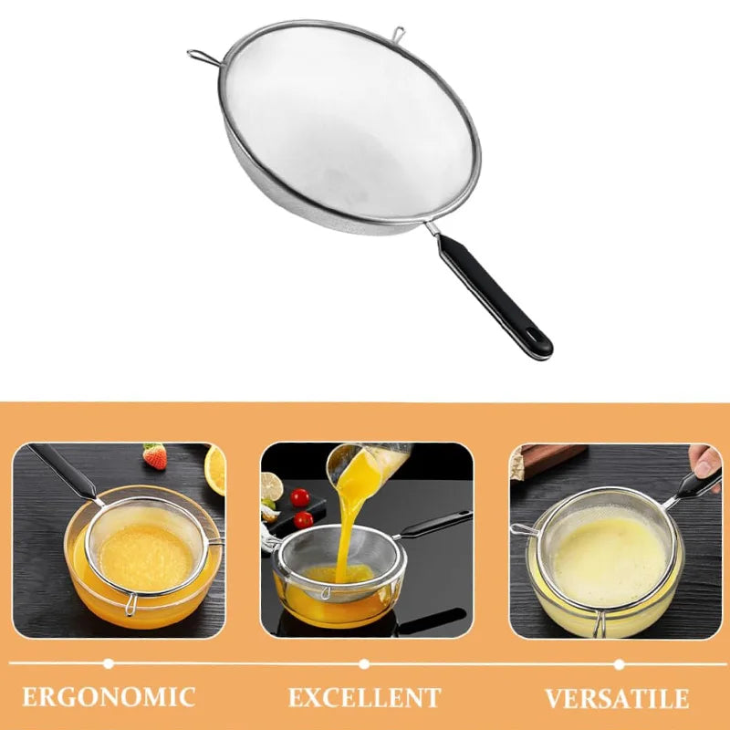 Ergonomic Kitchen Strainer for Christmas Recipes - Inch with — product view 3