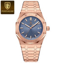 POEDAGAR Men Stainless Steel Watch