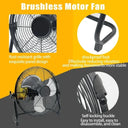 14-Inch Brushless Motor Floor Fan for Bosch DeWalt Makita