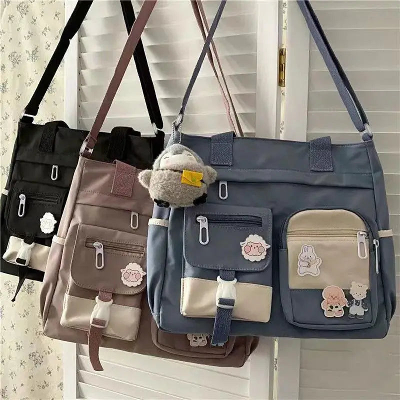 Waterproof Canvas Shoulder Bag Stylish Functional Accessory