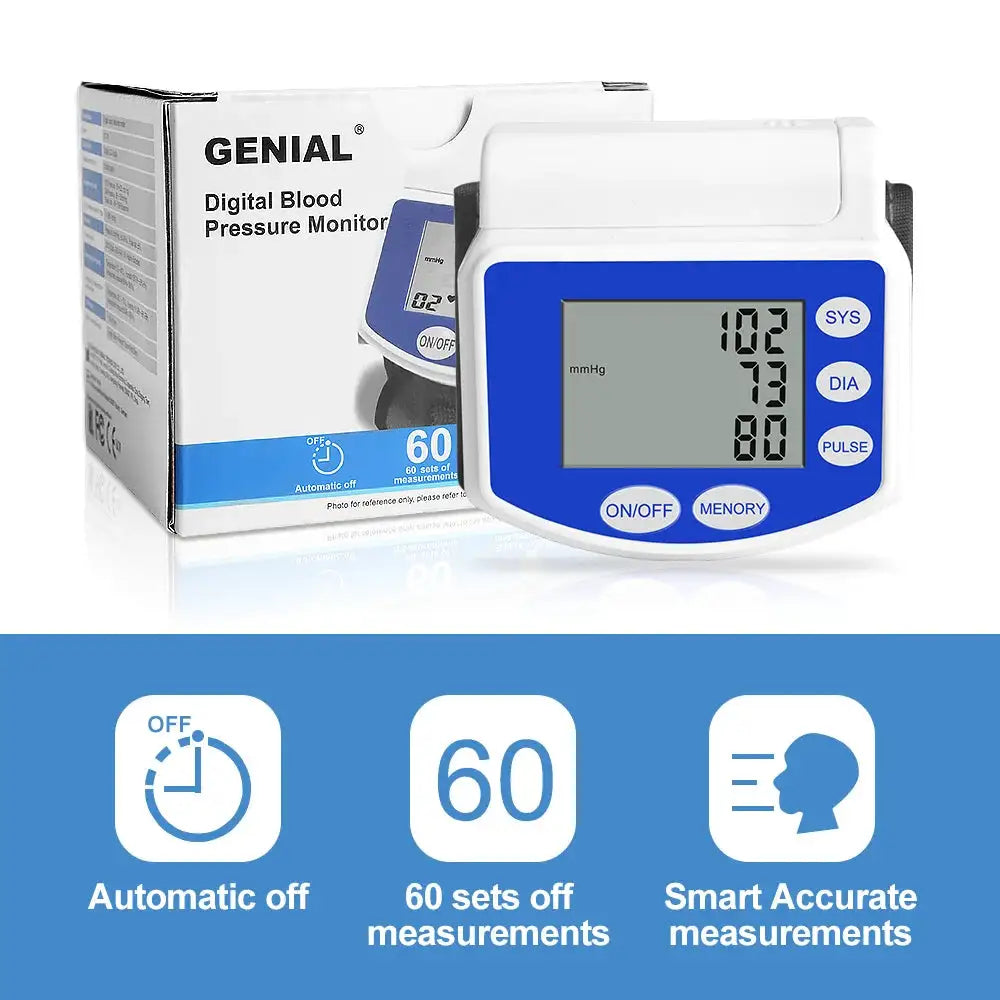 Blood Pressure Monitors for Home Use Rechargeable Wrist Digital — product view 2