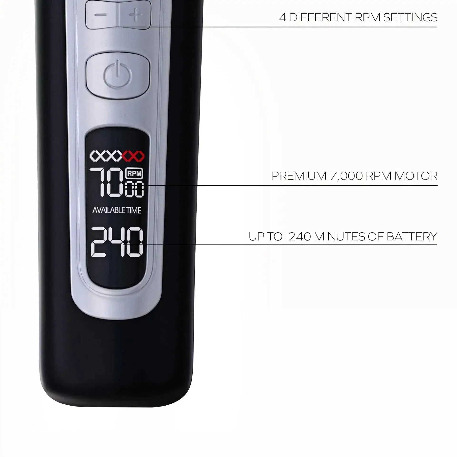 Hair Clipper USB Rechargeable Trimmer With Titanium Blade