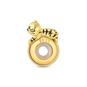Golden Charm Bead Sterling Silver