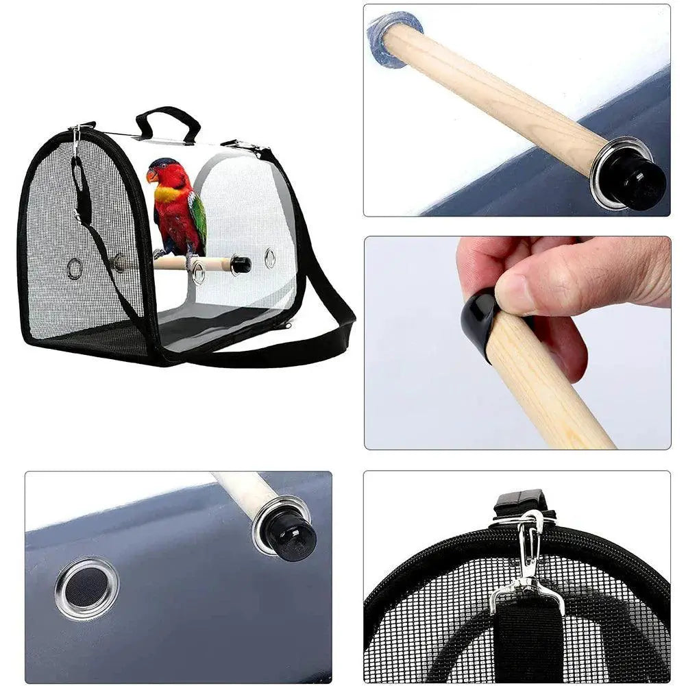 FeatherTrail Parrot Carrier Backpack Lightweight Sunroof