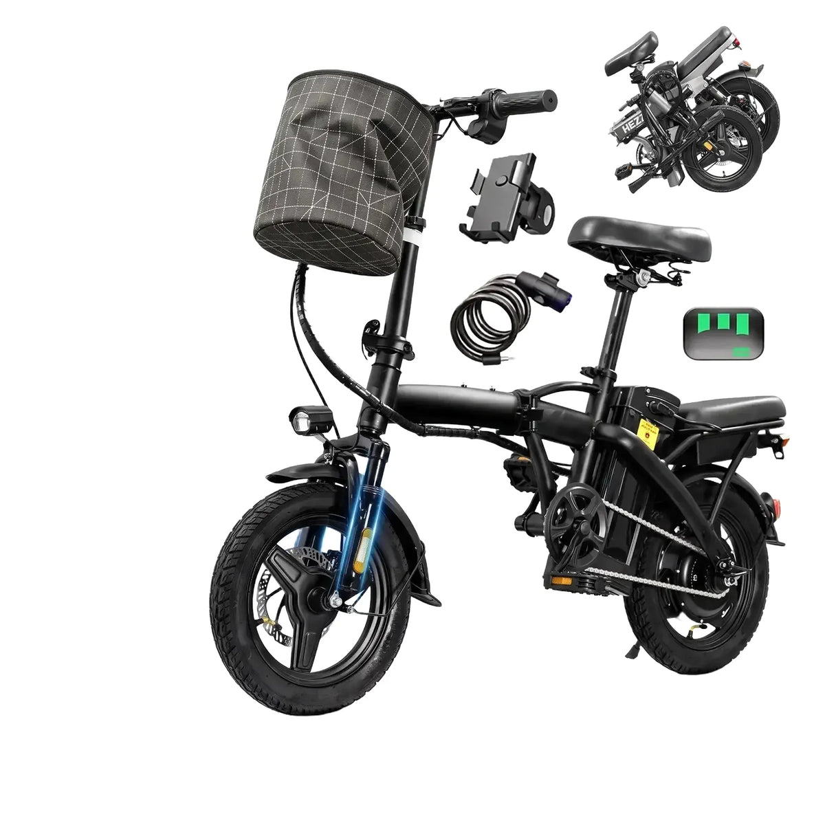 Lightweight Folding Electric Bike — product view 1