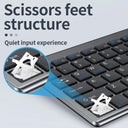 Gray Wireless Keyboard Mouse Combo for Enhanced Productivity