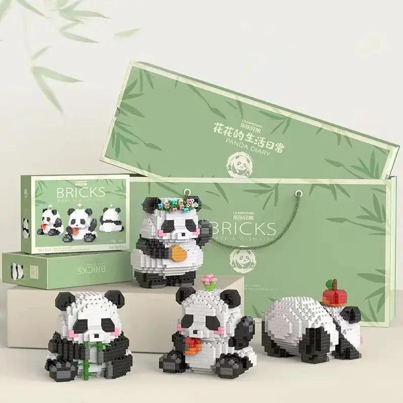 Panda Building Blocks Creative DIY Toy For Kids Fun Set
