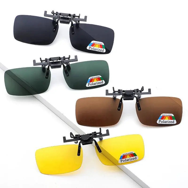 Clip On Polarized Sunglasses Night Vision UV400 Protection