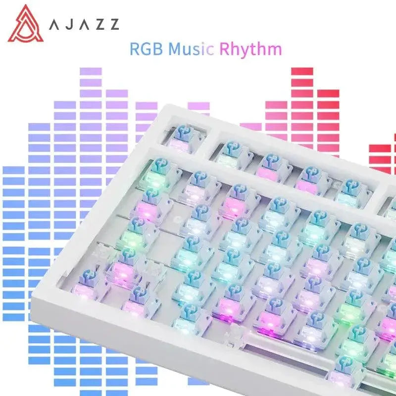 Ajazz Ak820 RGB Gaming Keyboard Versatile Connectivity