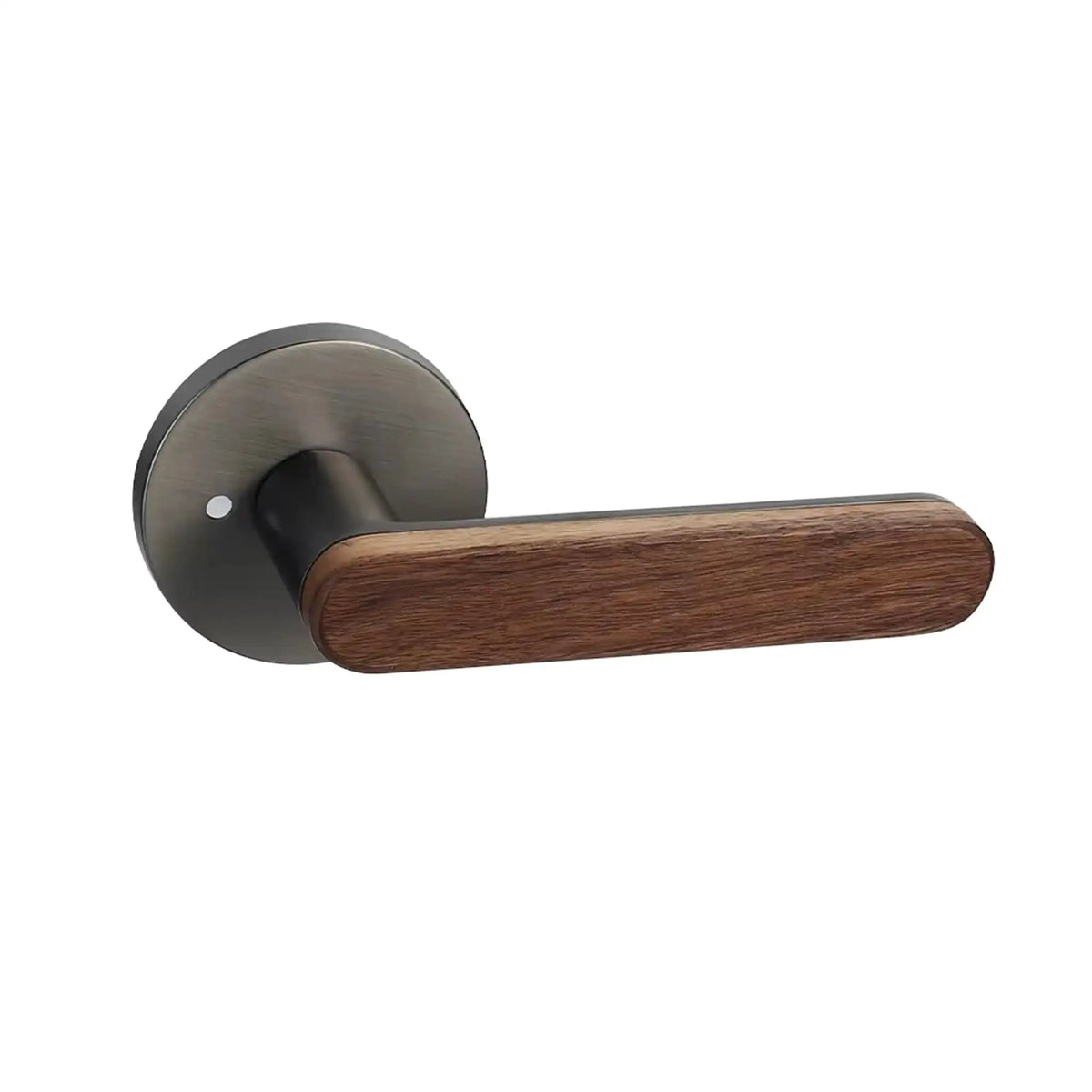 Matte Black Nickel Privacy Door Lever — product view 6