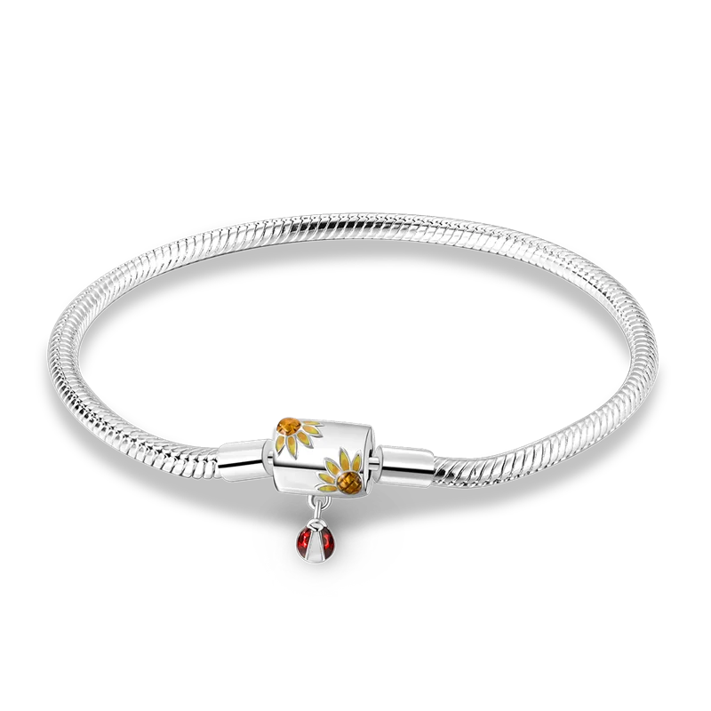 Sterling Silver Bracelet Cm Leaf