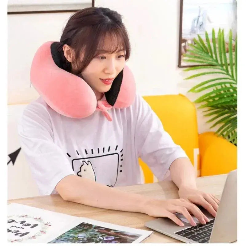 Ergonomic Memory Foam U Shaped Travel Neck Pillow Comfort