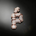 Gold Plated Barbed Wire P Pendant