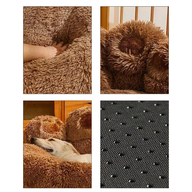 Pet Dog Sofa Beds for Small Dogs Plush Cozy Warm Bed Premium