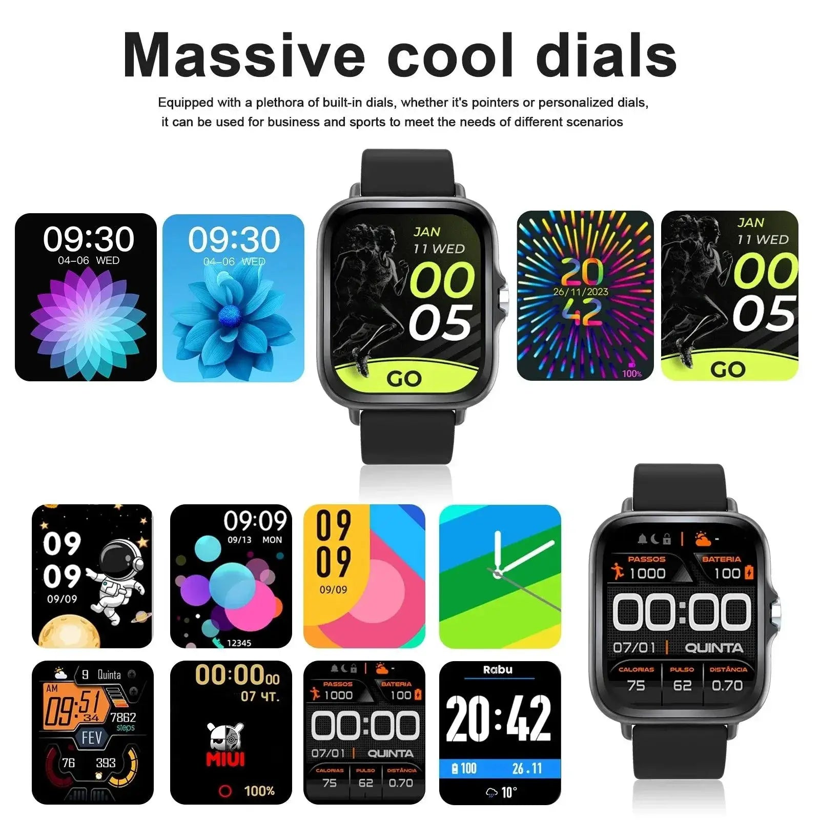Smart Wireless Calling Watch With Fitness Tracking Pro