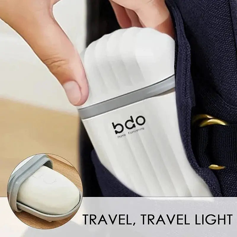Portable Soap Dish Holder With Sealing Lid For Travel