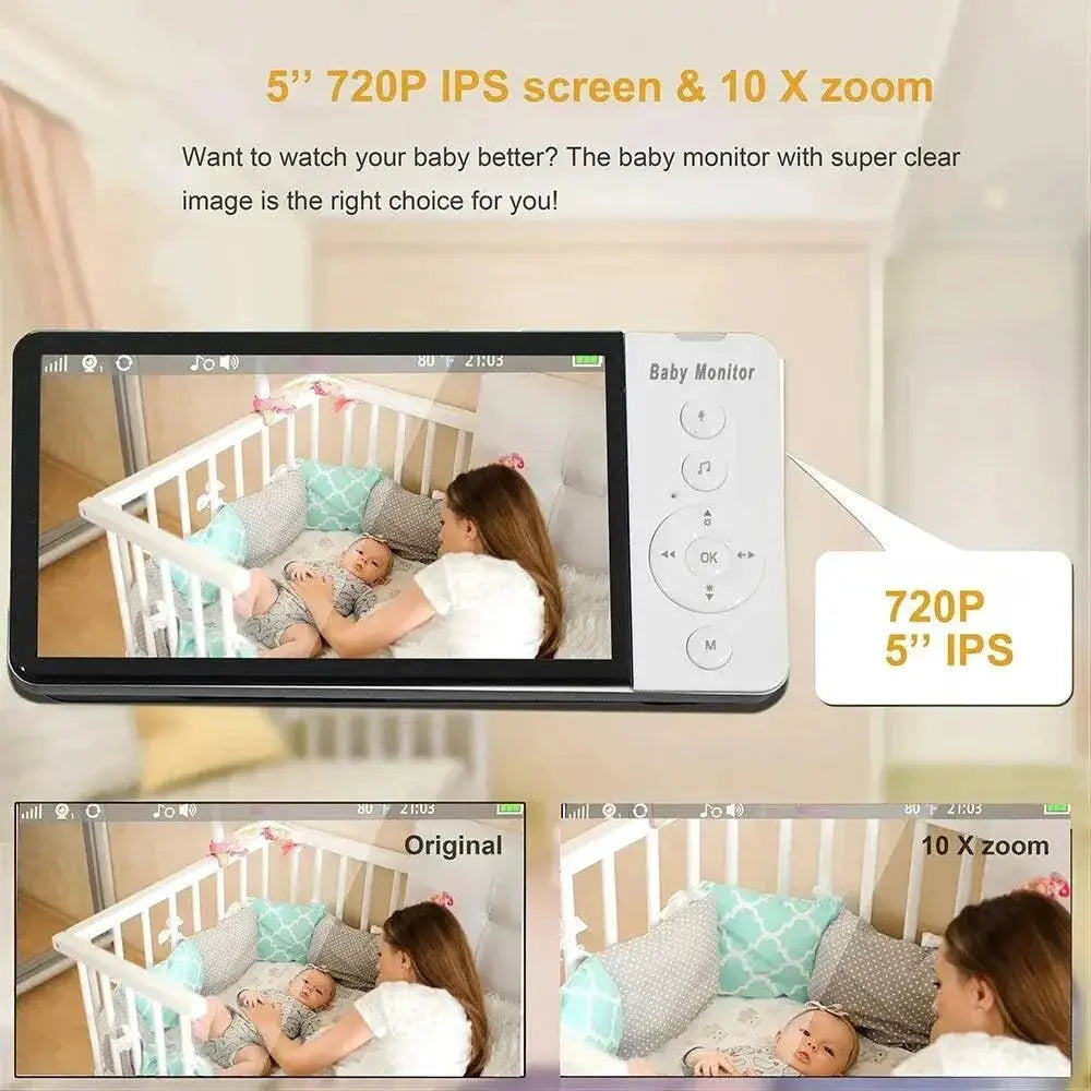 DBIT 5 Baby Monitor With Night Vision And 5000mAh Battery
