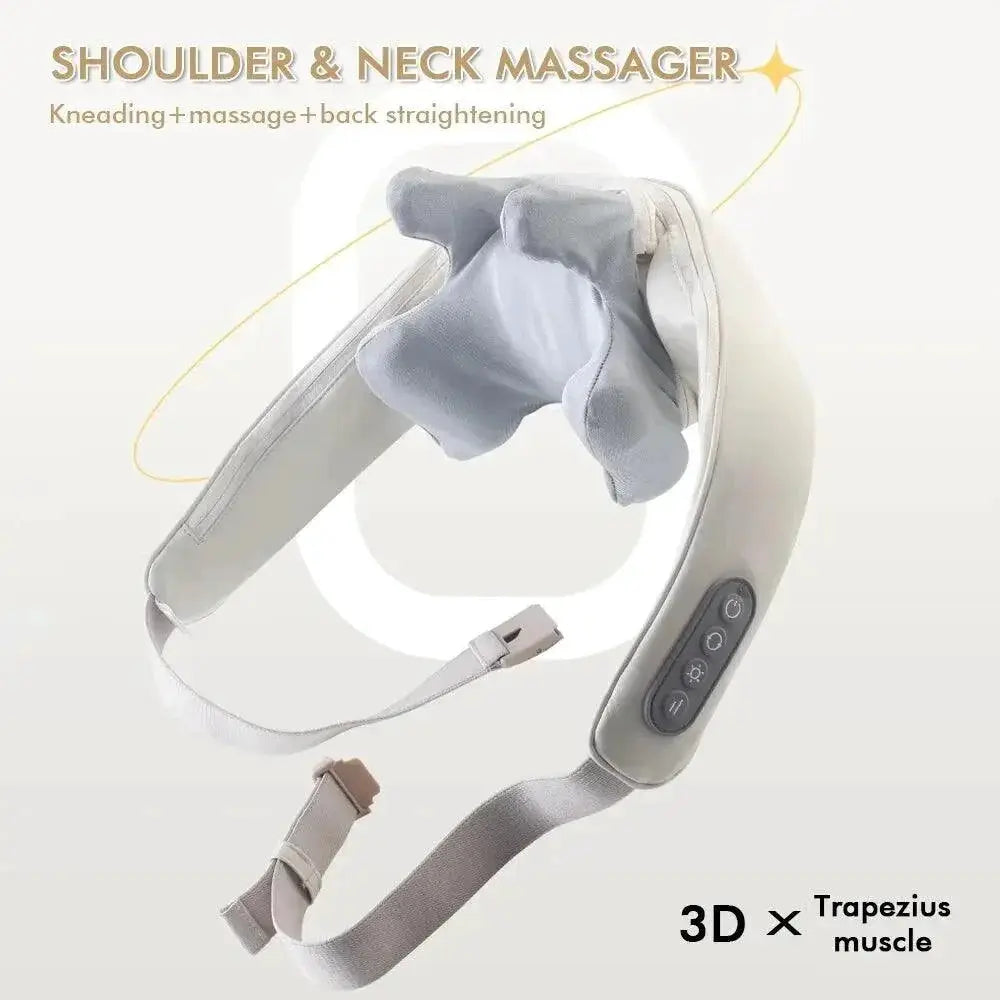 Foreverlily Wireless Neck And Back Massager Shawl Relaxation