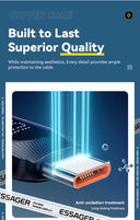 Essager USB Type C To USB C Cable 100W 5A PD Fast Charging