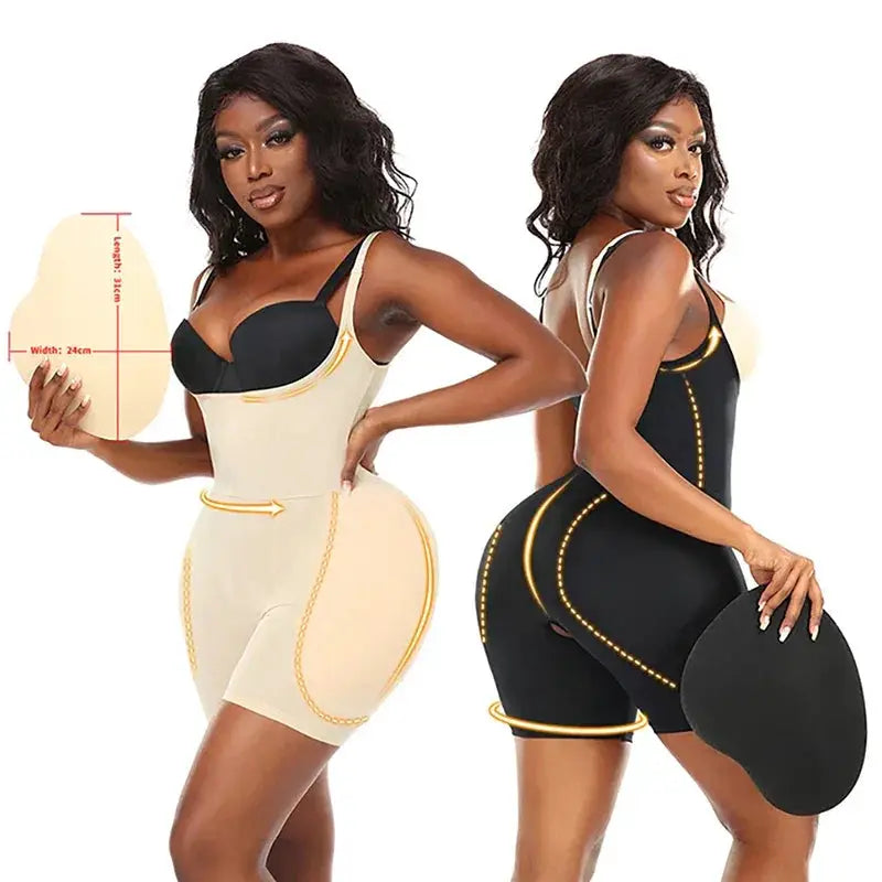 Womens Hourglass Shapewear Bodysuit With Butt Lifting