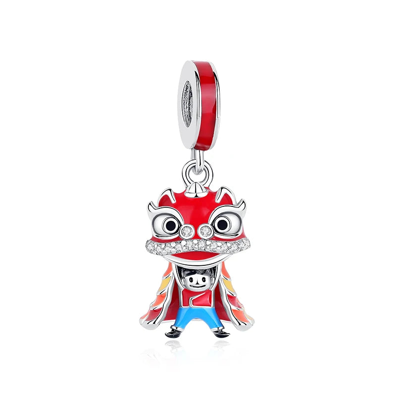 Sterling Silver Charm Fortune Cat