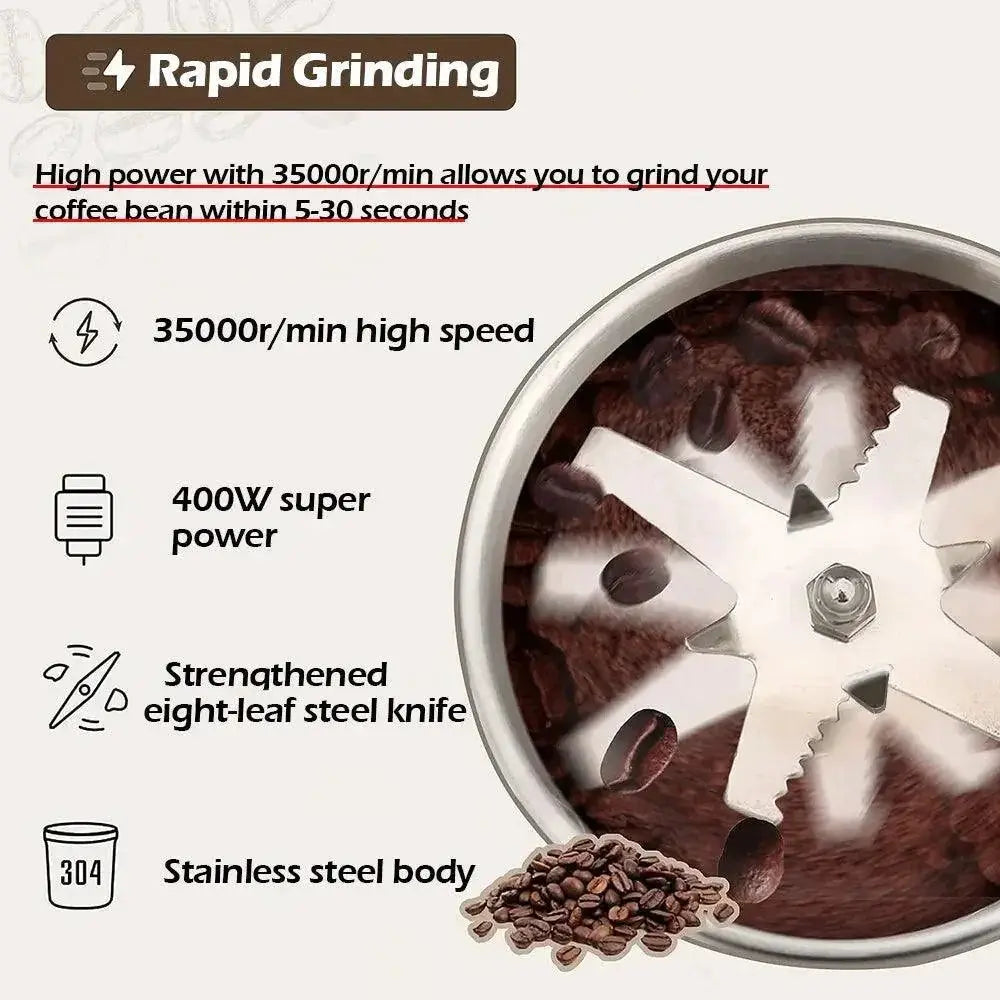 Electric Coffee And Spice Grinder Multifunctional Appliance