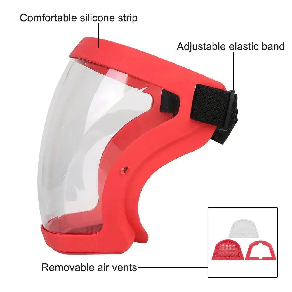 Full Face Shield Mask With Oil Splash Proof Filters