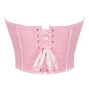 Women Overbust Corsets Crop Tops Golden Printed Bustiers