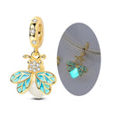 Charm Bead Pendent Silver Gold