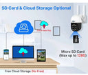 4K PTZ WiFi IP Camera for Home Security