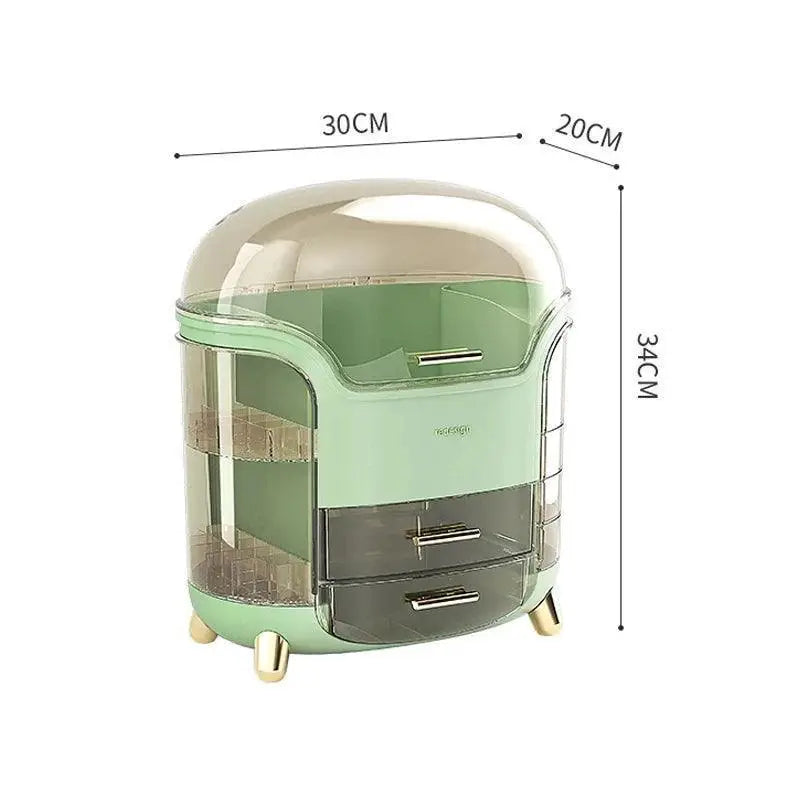 Clear Makeup and Jewelry Organizer Box for Bathroom Storage