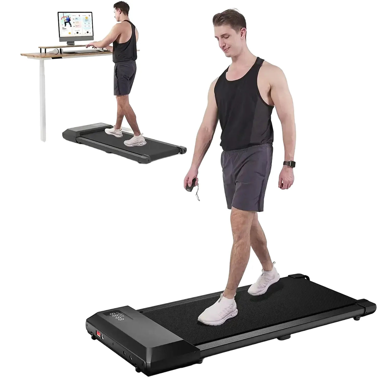In Walking Pad Treadmill Under Desk Fitness Bluetooth — product view 1