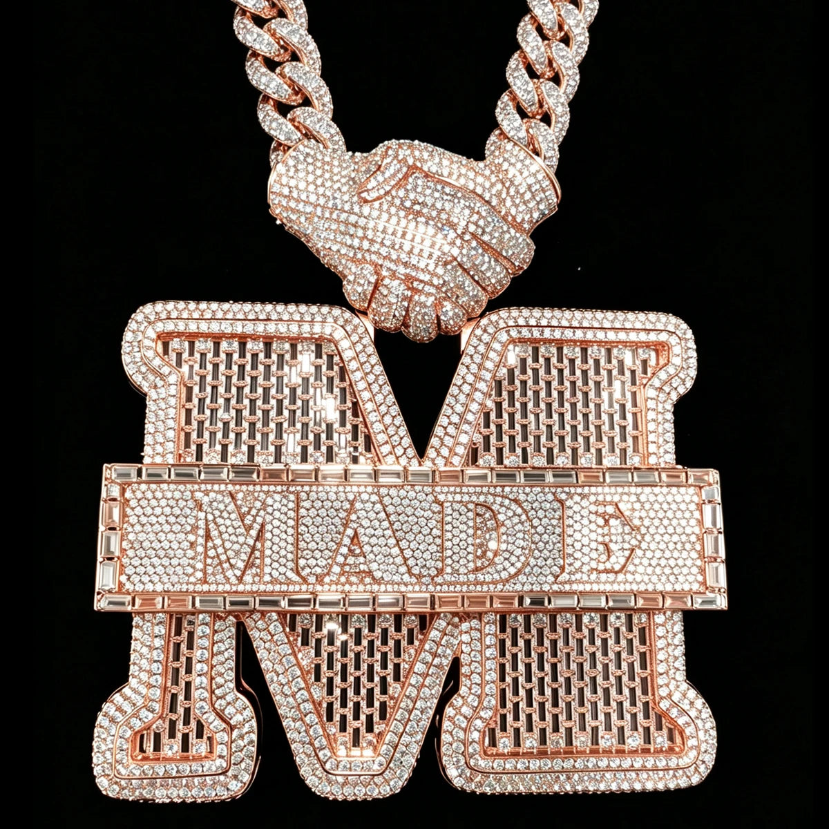 Iced Out D Handshake M