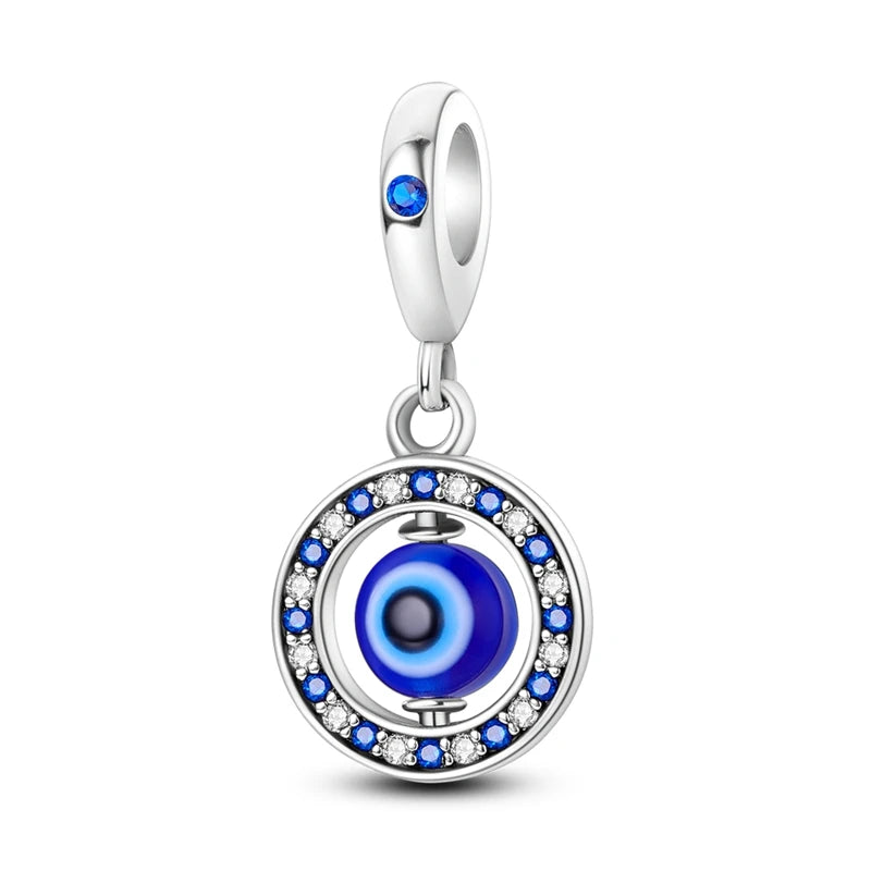 Silver Rainbow Flower Dragonfly Charm