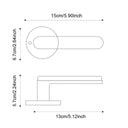 Matte Black Nickel Privacy Door Lever
