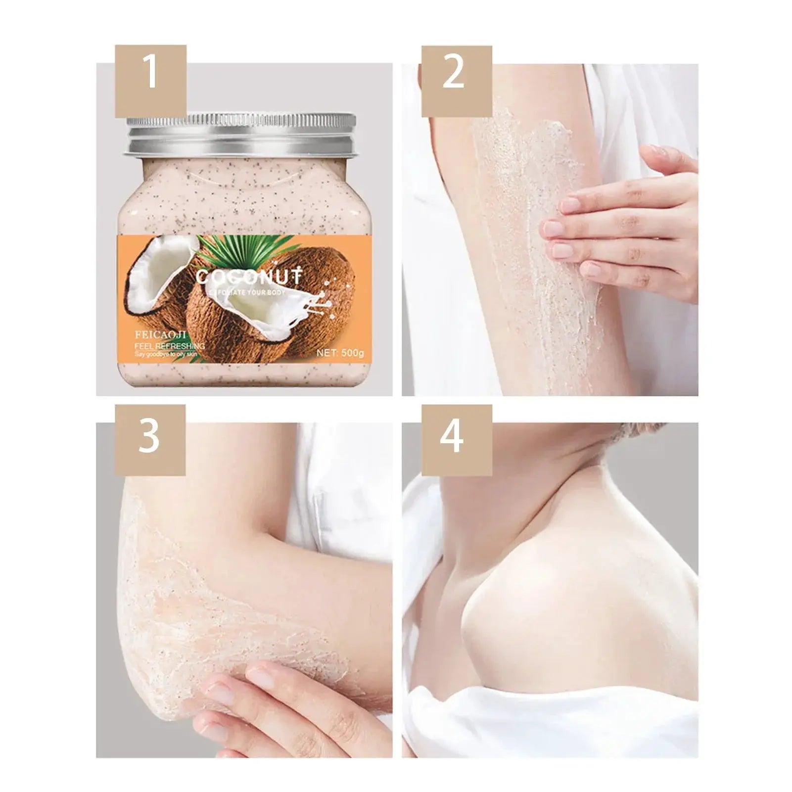 Body Scrub Moisturize And Exfoliate Gift Set For Soft Skin