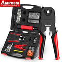 AMPCOM Network Cable Repair Kit Professional Ethernet Tool Set