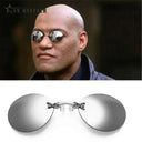 UV400 Clip-On Round Sunglasses for Men
