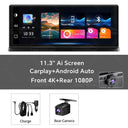 4K Front Lens Dash Cam For Drivers With GPSCarPlay