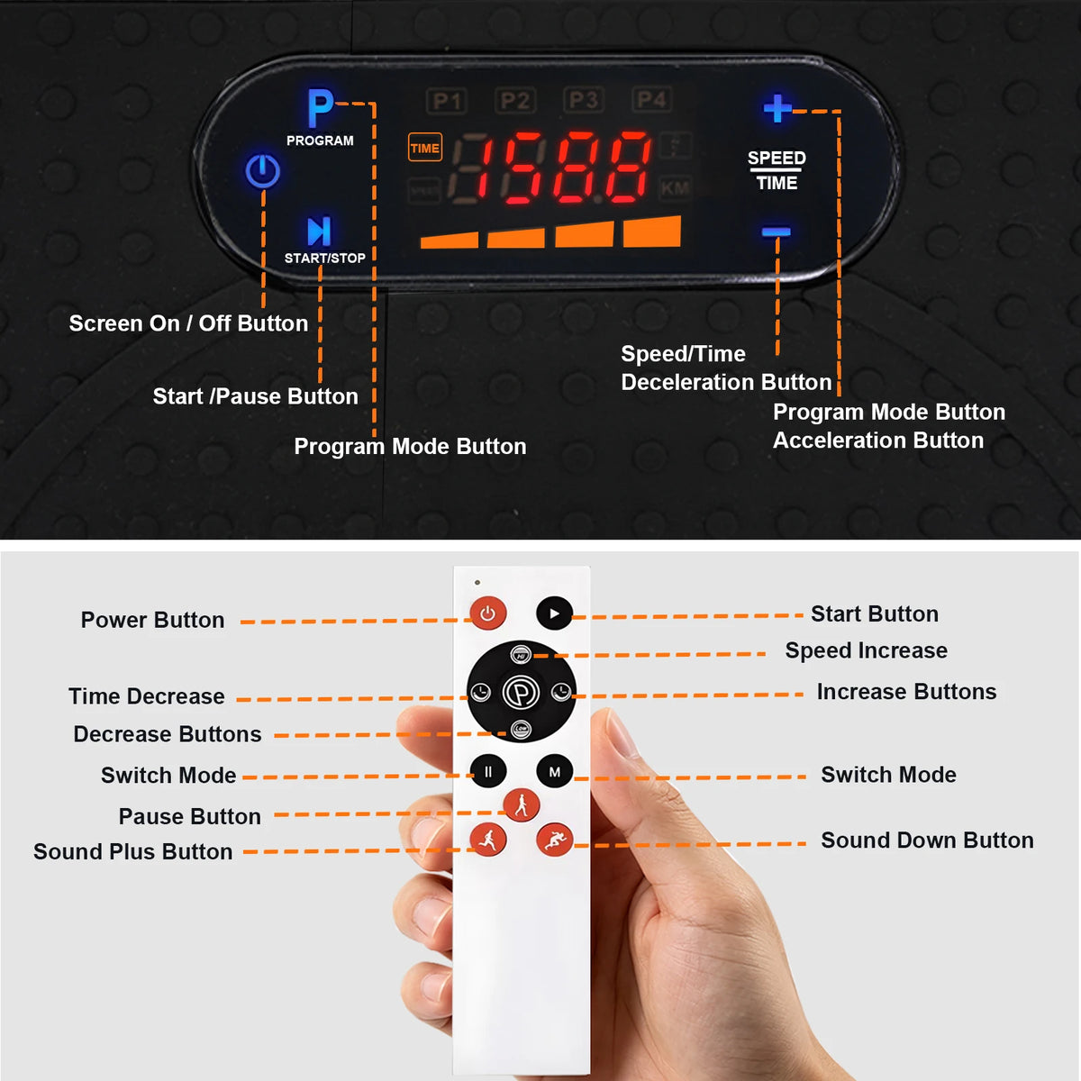 Vibration Plate Exercise Machine Home Fitness Machine Bluetooth — product view 6