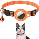 Reflective Airtag Cat Collar With Bell